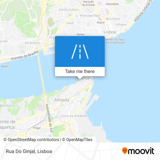 Rua Do Ginjal map