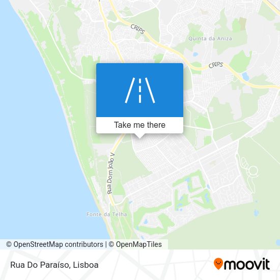 Rua Do Paraíso mapa