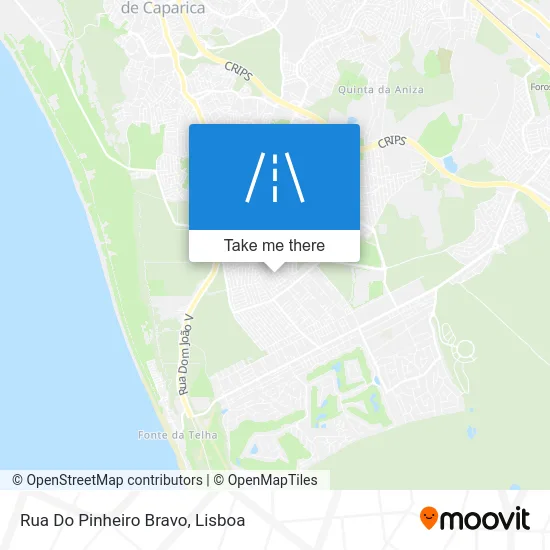 Rua Do Pinheiro Bravo map