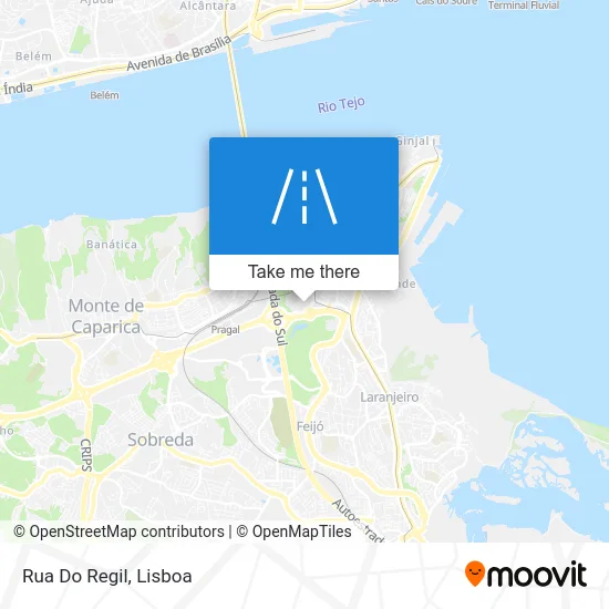 Rua Do Regil map