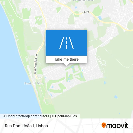 Rua Dom João I map