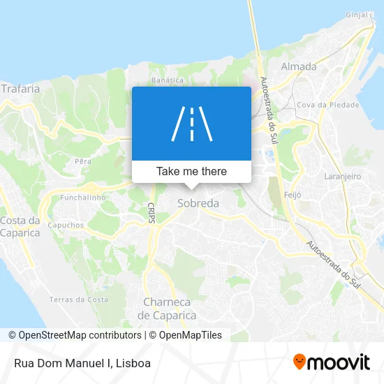 Rua Dom Manuel I map