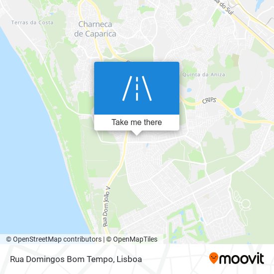 Rua Domingos Bom Tempo mapa