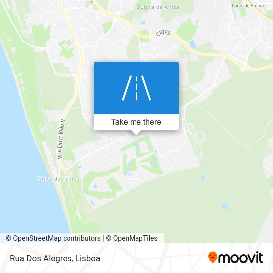 Rua Dos Alegres map