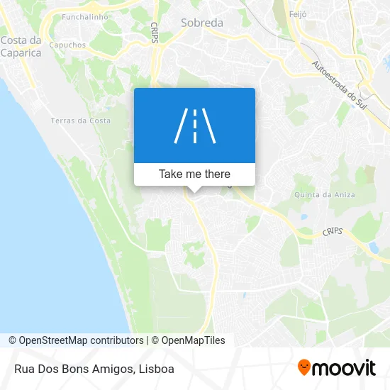 Rua Dos Bons Amigos map