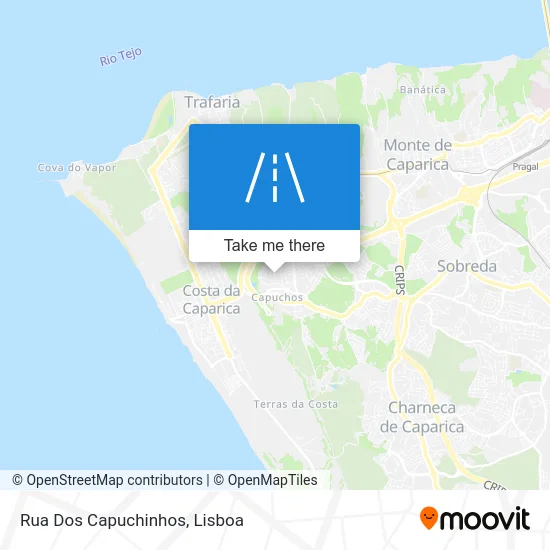 Rua Dos Capuchinhos map