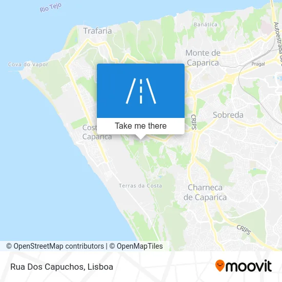 Rua Dos Capuchos map