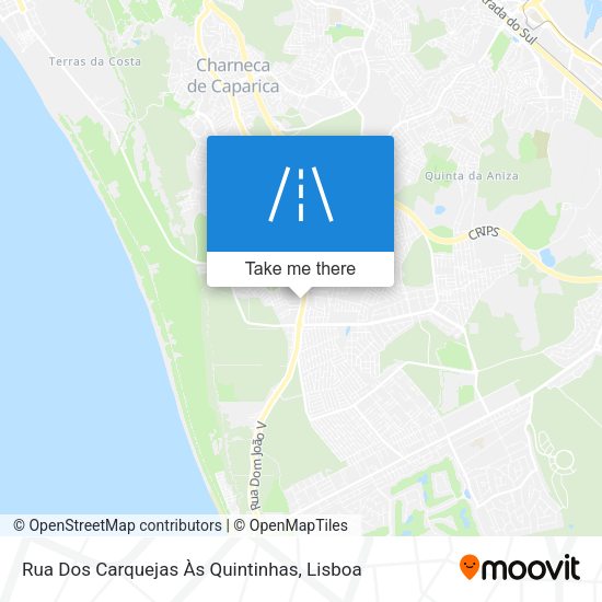 Rua Dos Carquejas Às Quintinhas map