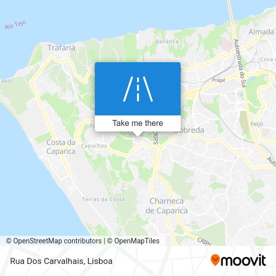 Rua Dos Carvalhais mapa