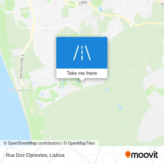 Rua Dos Ciprestes map