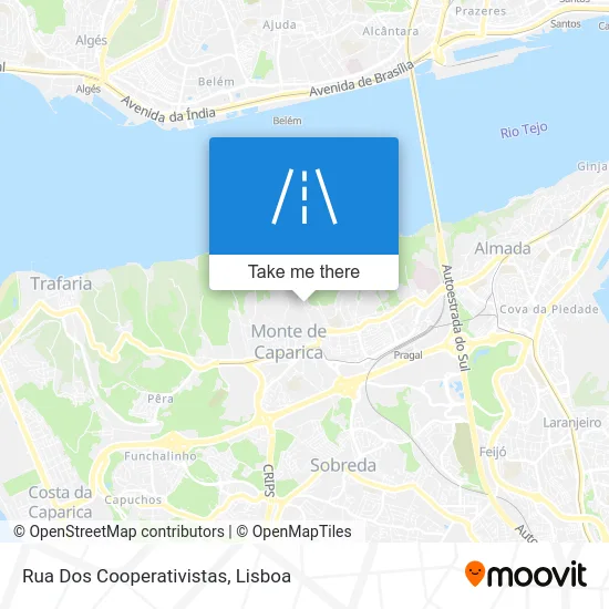 Rua Dos Cooperativistas map