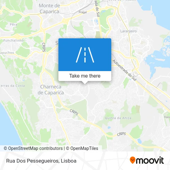 Rua Dos Pessegueiros map