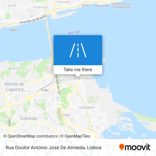Rua Doutor António José De Almeida mapa