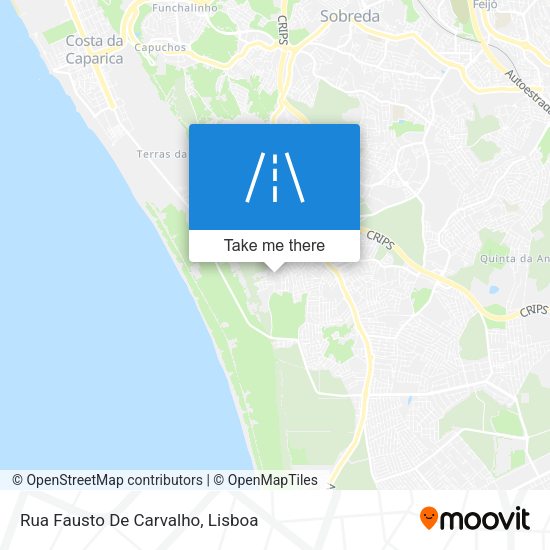 Rua Fausto De Carvalho mapa