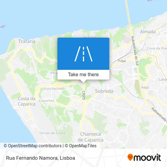 Rua Fernando Namora map