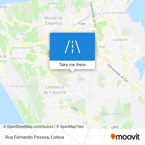 Rua Fernando Pessoa map