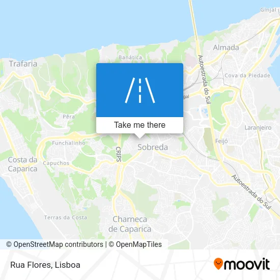 Rua Flores map