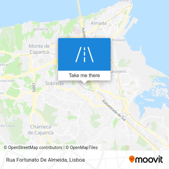 Rua Fortunato De Almeida mapa