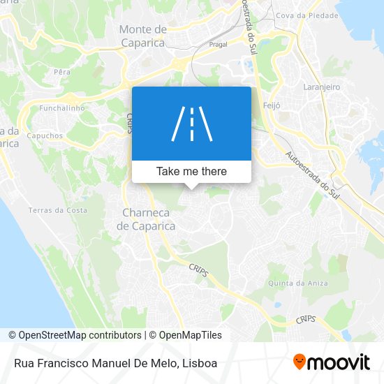 Rua Francisco Manuel De Melo mapa