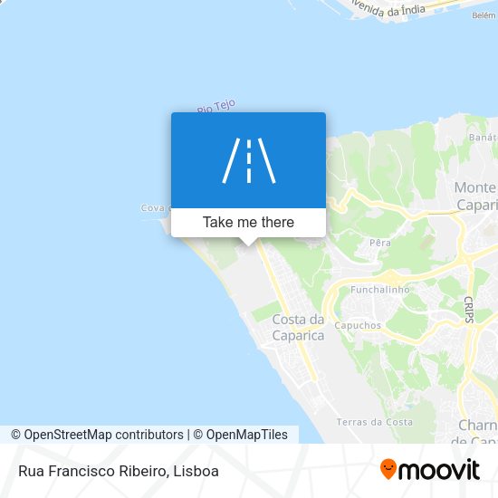 Rua Francisco Ribeiro mapa