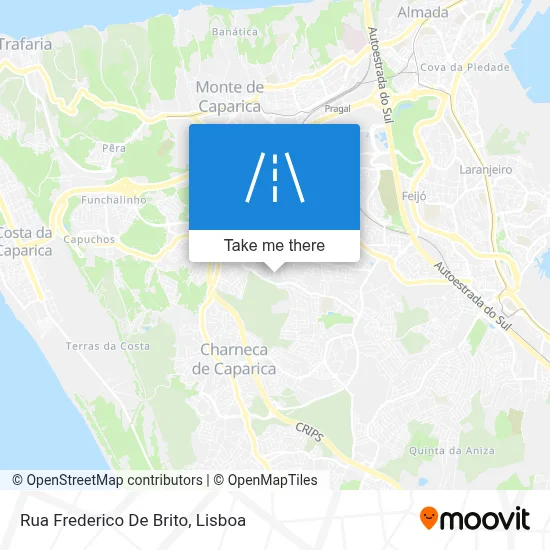 Rua Frederico De Brito map