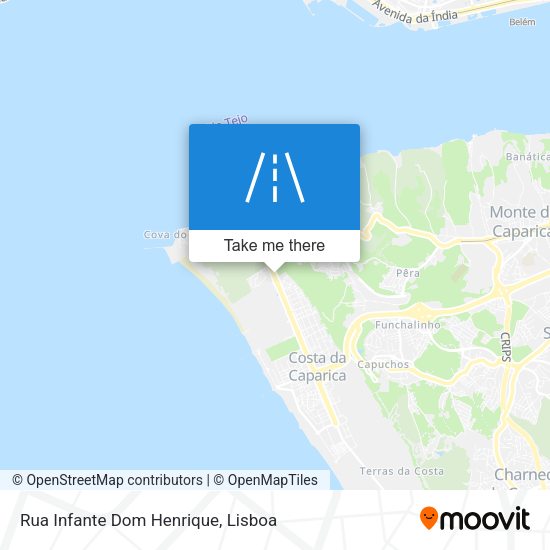 Rua Infante Dom Henrique mapa