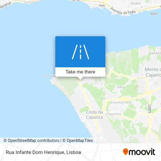 Rua Infante Dom Henrique map