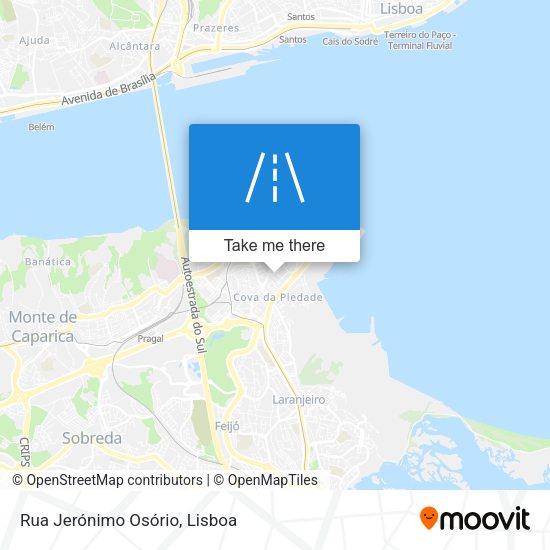 Rua Jerónimo Osório mapa