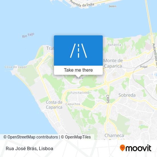 Rua José Brás mapa