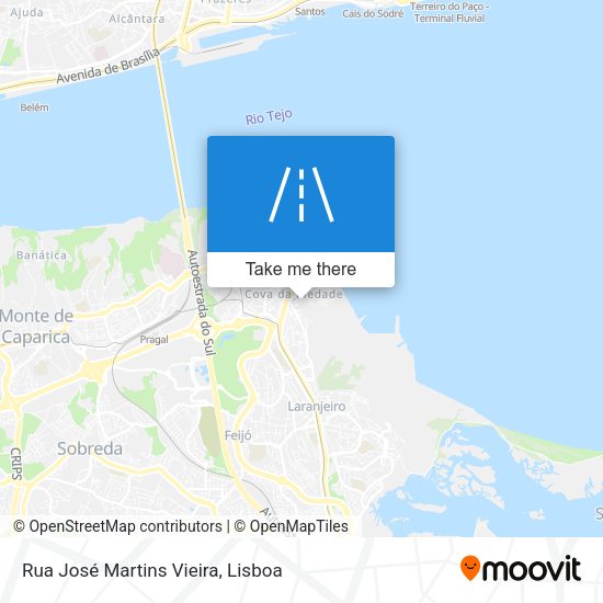 Rua José Martins Vieira map