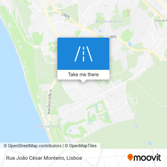 Rua João César Monteiro map