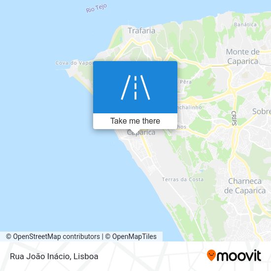 Rua João Inácio mapa
