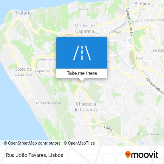 Rua João Tavares mapa