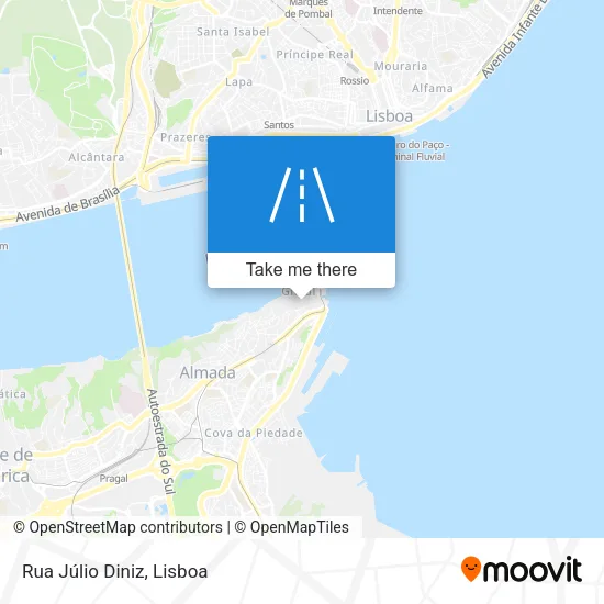 Rua Júlio Diniz map