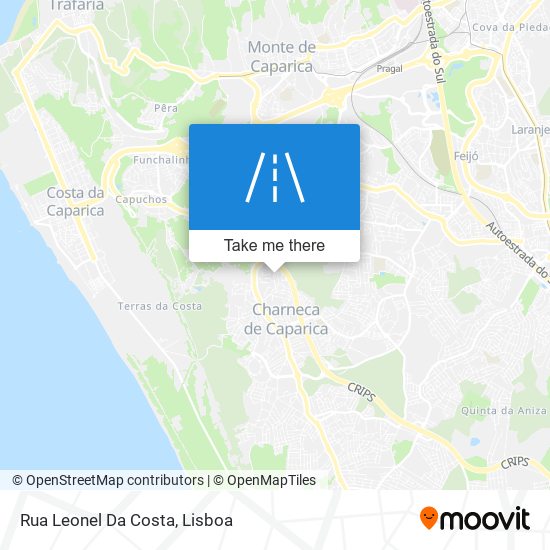 Rua Leonel Da Costa mapa