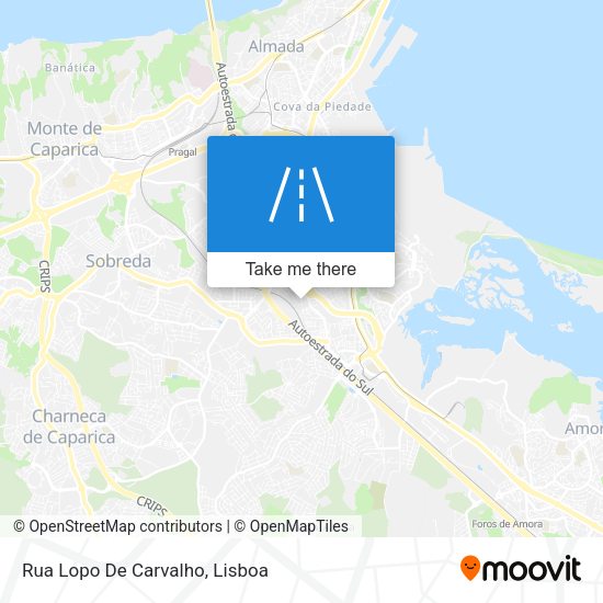 Rua Lopo De Carvalho mapa
