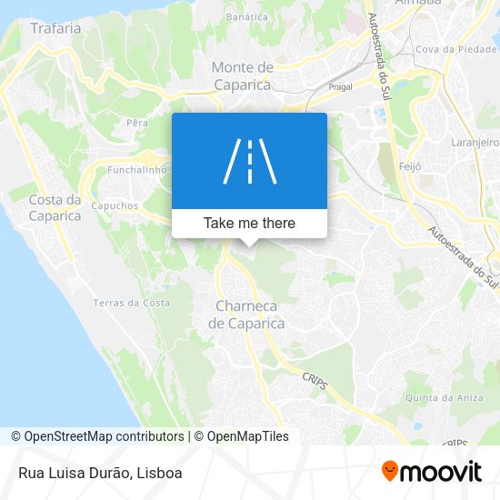 Rua Luisa Durão mapa