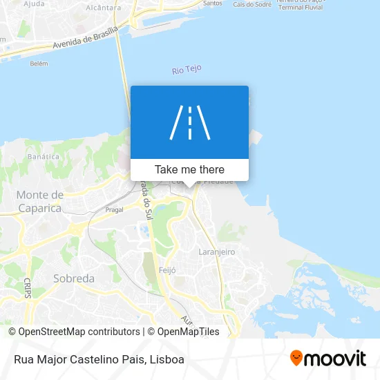 Rua Major Castelino Pais map