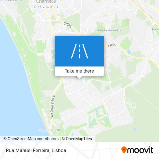 Rua Manuel Ferreira mapa