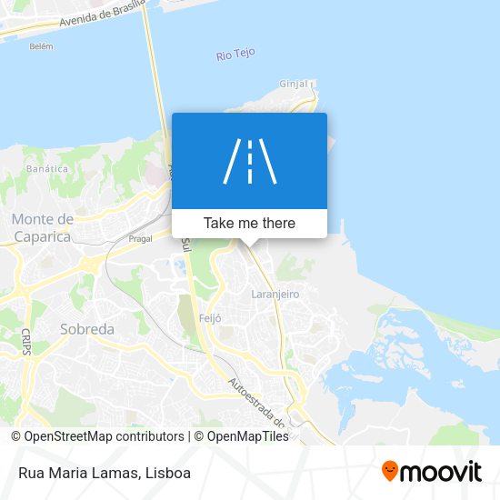 Rua Maria Lamas mapa