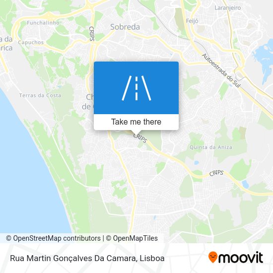 Rua Martin Gonçalves Da Camara map