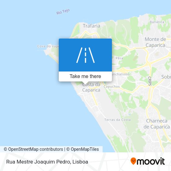 Rua Mestre Joaquim Pedro mapa