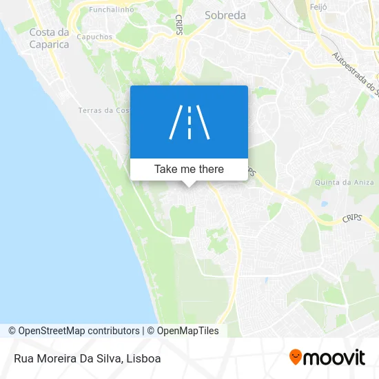 Rua Moreira Da Silva map