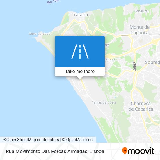 Rua Movimento Das Forças Armadas map