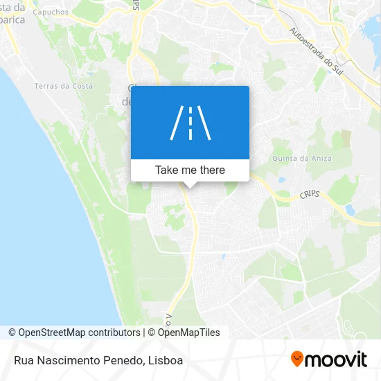 Rua Nascimento Penedo map