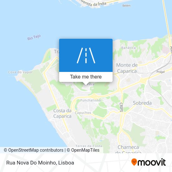 Rua Nova Do Moinho mapa