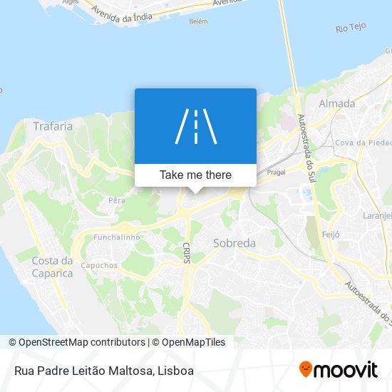 Rua Padre Leitão Maltosa mapa