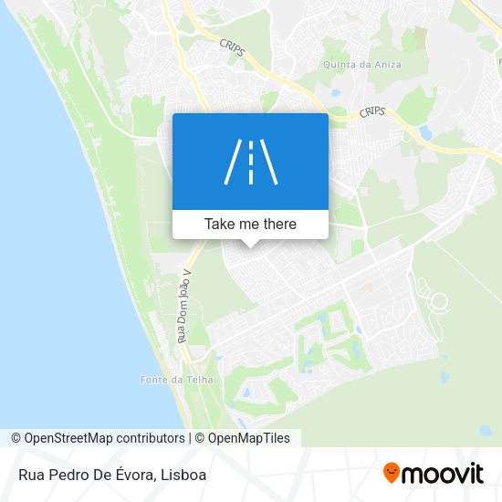 Rua Pedro De Évora map
