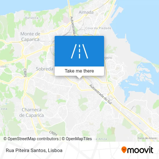 Rua Piteira Santos map