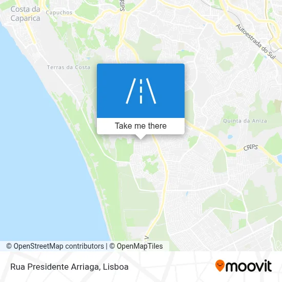 Rua Presidente Arriaga map